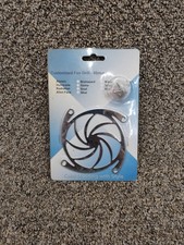 80mm Fan Grill Lot of 5 Hurricane Pattern Chrome w/ Mounting Hardware Heavy Duty