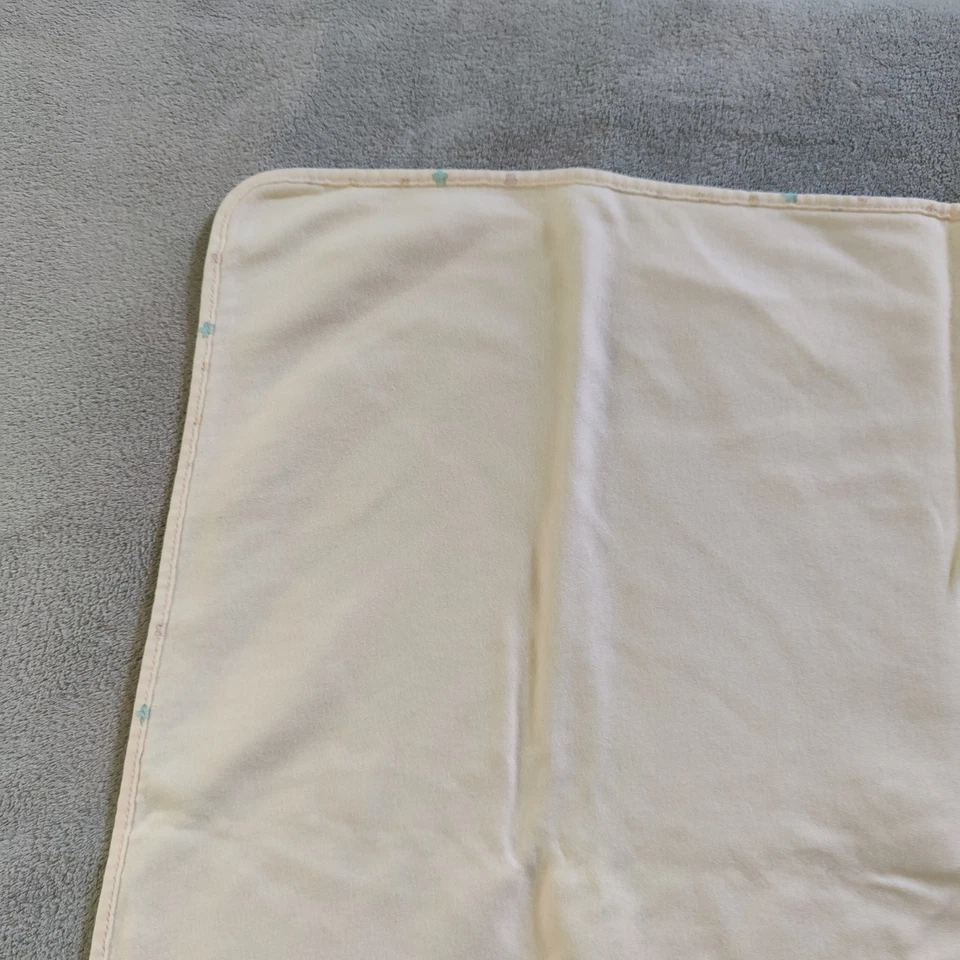 Manta de seguridad para bebé de algodón Carters amarilla estrellas lunar años 90 Lovey hecha en EE. UU. Foto 4 de 4