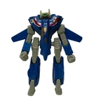 Vtg VF-1 VALKYRIE Robotech-Macres/Macross-Type 4" Tall Transformable Blue