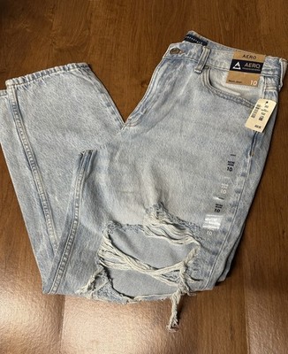 Aeropostale Light Wash Distressed Women's Ripped Jeans mon jeans