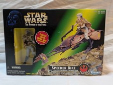 Star Wars Speeder Bike Princess Leia Endor Gear Kenner Power of the Force 1997