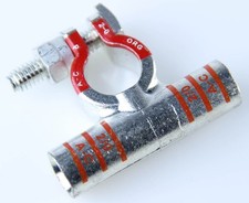 Positive Flag Battery Terminals 2/0 Ga. Copper Wire Connectors 1 PCS