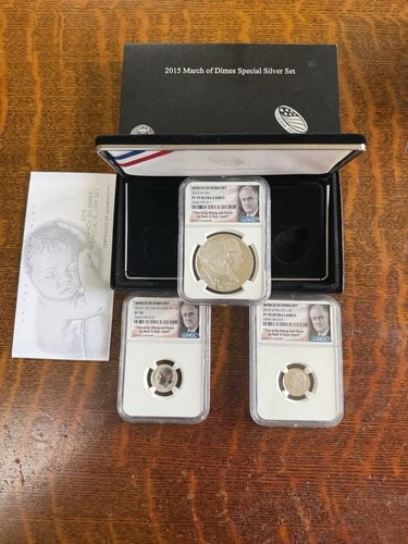 SILVER MARCH OF DIMES PF 70 COMPLETE SET RARE