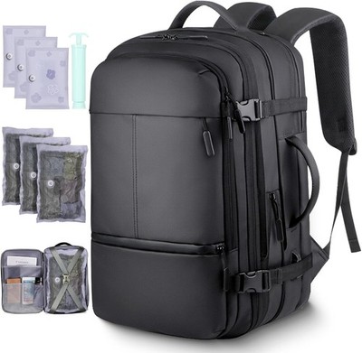 TNELTUEB Vacuum Backpack TravelExpandable Vacpack Backpack with 3 Compression...