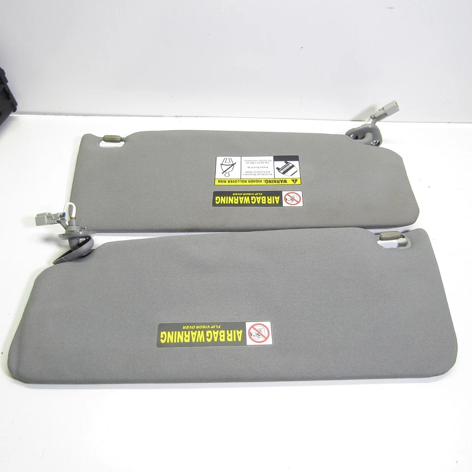 2007-2012 Acura MDX/RDX Left/Right Sun Visor Set Driver Passenger Gray OEM - Image 3 of 4