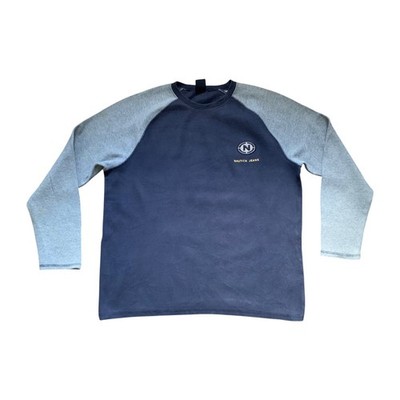 Nautica Vintage Pullover Sweater Premium Men's Size M Blue, Gray 