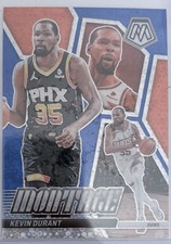 2023-24 Panini Mosaic - Montage Kevin Durant #6 Blue Fast Break Prizm /85