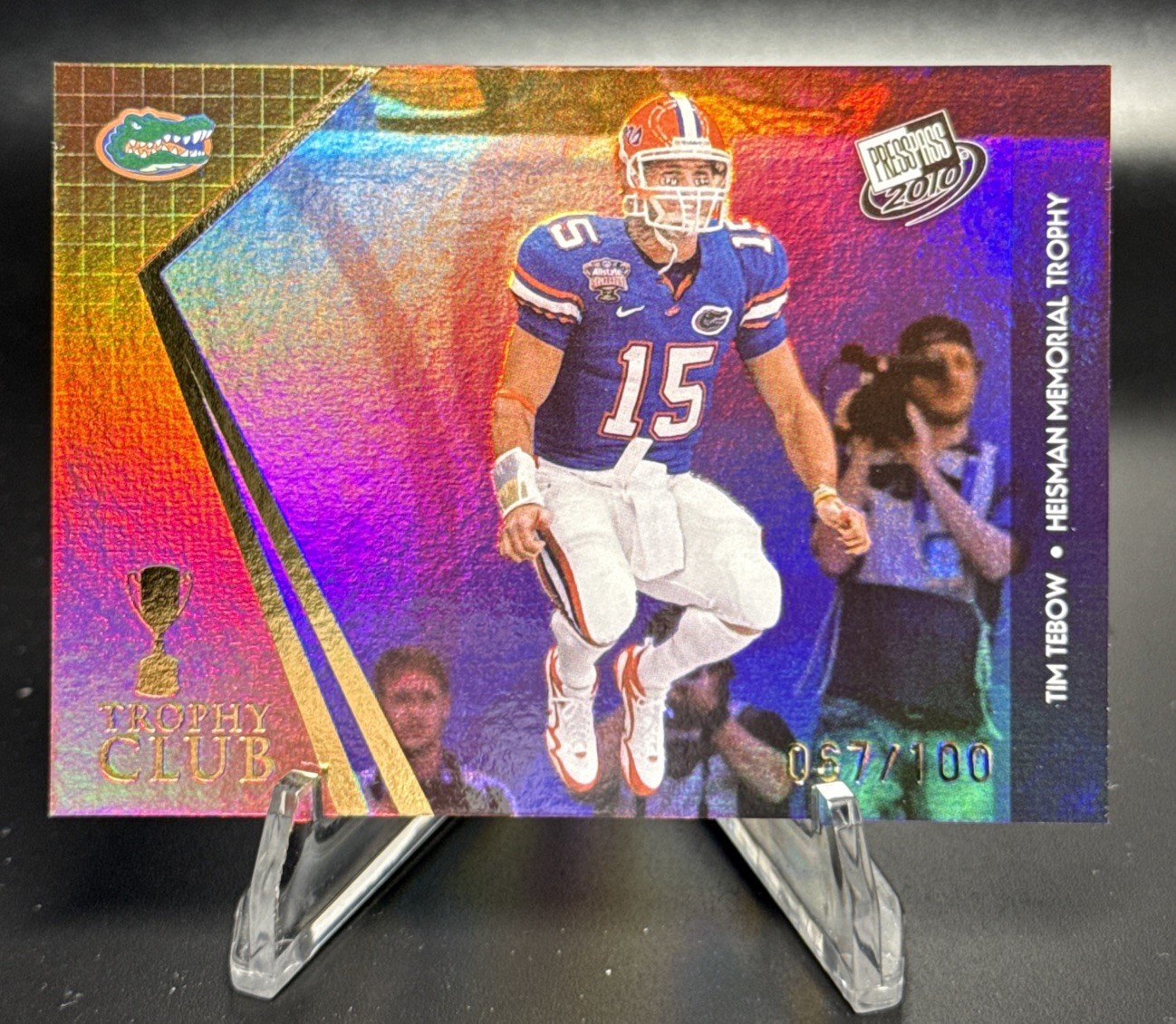 Tim Tebow Press Pass #58 Gold