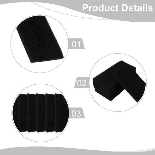 Sponge Filter Pad 4 Holes (230 x 115 x 14 mm) 6Pcs Dryer Filters Replacement - Picture 11 of 24