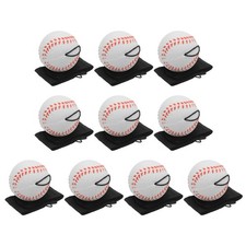 10Pcs 2.5 Inch Sports Wrist Ball, Baseball for Exercise, White