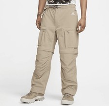 NEW 195 NIKE ACG "SUMMIT SMITH" CARGO CONVERTIBLE PANTS KHAKI FN0428-247 SMALL