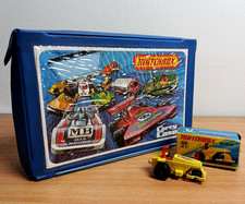 Vintage Matchbox Blue 24 Car Carry Case Lesney 1976 Diecast Rod Roller Boxed Lot
