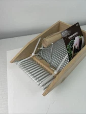 Berry Picker Wood Stainless Steel 5x8x4 In Size Brand New