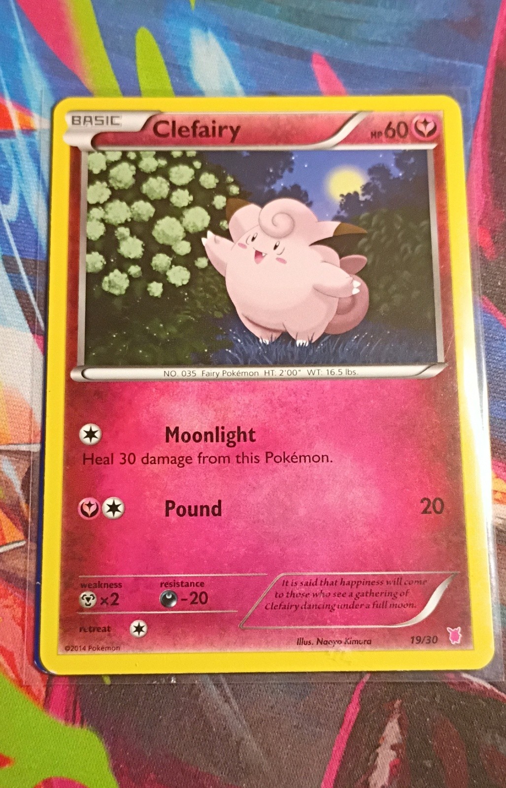 Clefairy (#19) 19/30 XY Trainer Kit: Bisharp & Wigglytuff Regular