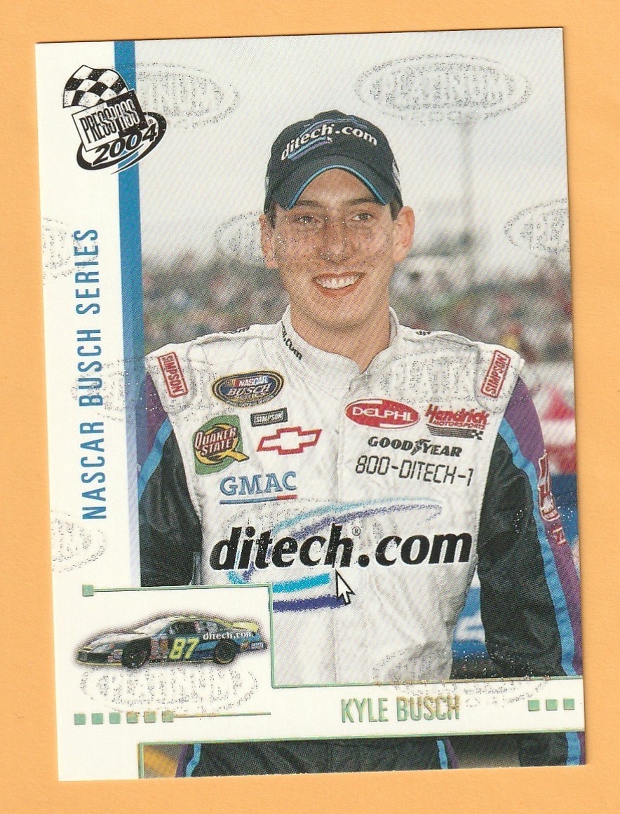 Rare! 2004 PRESS PASS GRANDSTAND VISIBLE PLATINUM RC ROOKIE KYLE BUSCH #P38