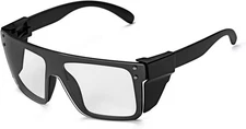 UV400 Transition Photochromic Safety Glases Light to Dark Grey Lens Black 