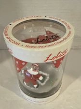 LOLITA Brand New Handpainted SNOW ANGELS Mrs Santa Claus Elf Ornament