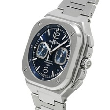 Bell & Ross BR 05 Chrono Black Steel BR05C-BU-ST/SST Men Blue Stainless #W2030 3