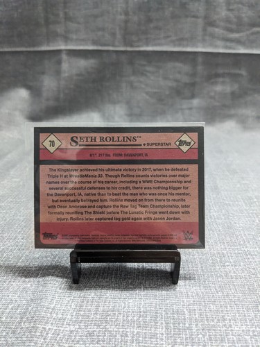 2018 Topps WWE Heritage #70 Seth Rollins - Bild 2 von 2