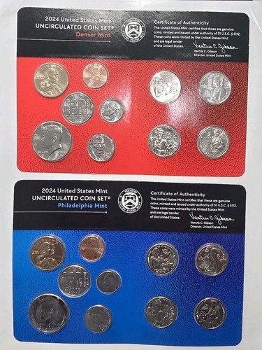 2024 US Mint Uncirculated 20 Coin Set Mint Set Philadelphia & Denver in OGP - Bild 4 von 4
