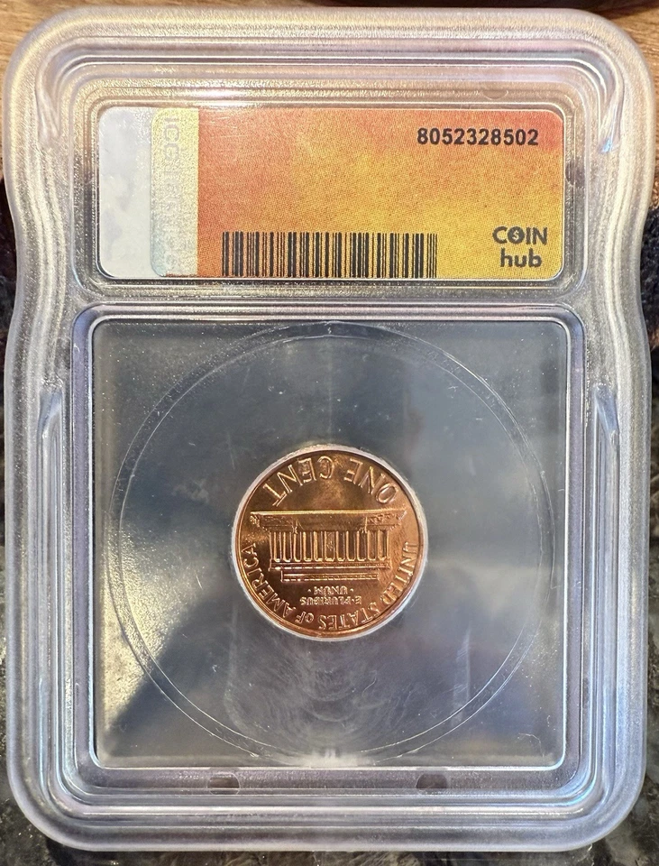 1987 Lincoln Memorial 1 Cent - ICG MS 67RD! - Custom COIN hub Label! - Image 2 of 4