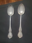 2 VINTAGE TOWLE STERLING SILVER 8-5/8 SERVING SPOONS. OLD MASTER PATTERN