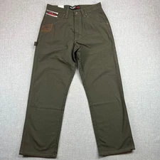 Wrangler Riggs Workwear Carpenter Pants Relaxed Men 31x30 Olive Green Ripstop