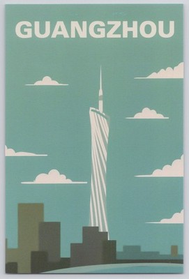 GUANGZHOU China Canton Tower New 2025 Image Card 4x6 Travel Souvenir Cityscape
