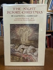 The Night Before Christmas by Clement C. Moore Arthur Rackham HCDJ / Mylar