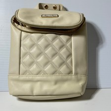 Itzy Ritzy Chill Like A Boss Baby Bottle Bag Cream Quilted Leather