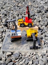 Vintage 1980's Match Box Lot of 3 Construction Vehicle 