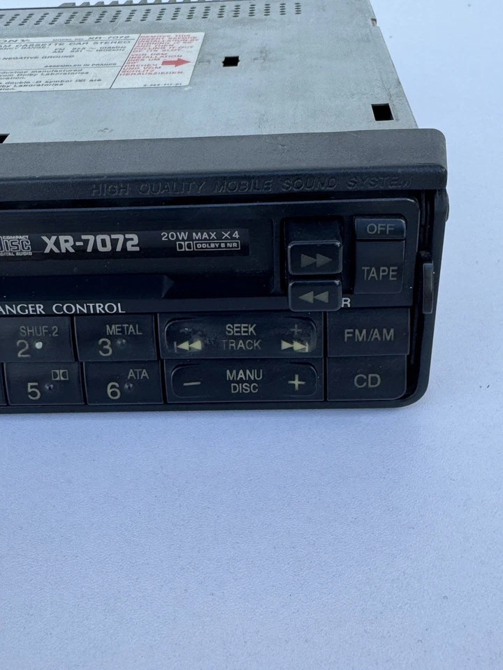 Autoradio Sony XR- 7072 Autoradio Vintage - Bild 4 von 4