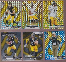 Mosaic Pittsburg Steelers Team Lot: 6 Cards-  Rodgers, Metcalf, Greene, Watt,etc