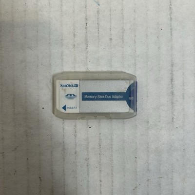 Sandisk Memory Stick Duo Adapter 20-90-00125 Blue and  PRO Duo 512MB UNTESTED