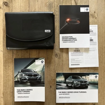 14-20 BMW 3 SERIES GRAN TURISMO OWNERS MANUAL HANDBOOK +WALLET 2014 Ref23491 - Image 1 of 4