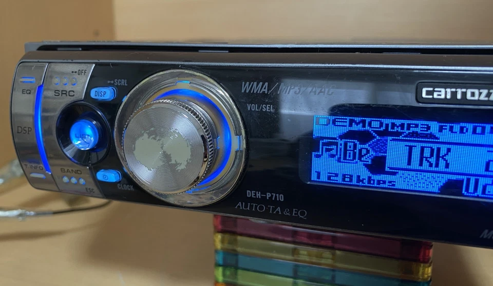 Pioneer Carrozzeria DEH-P710 Car Audio 1DIN CD IP-BUS Working Tested JDM USED - Image 4 of 4