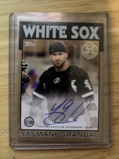 Yasmani Grandal 2021 Topps Update 1986 35th Anniversary Auto #86A-YG Gold 03/50