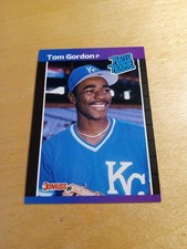 1989 Donruss #45 TOM GORDON (RATED ROOKIE) Royals Baseball Card, (*Denotes*) NM. rookie card picture