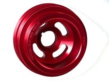 Underdrive Crank Pulley For 92-93 Integra Gsr 99-00 Civic 97-01 Crv Del Sol Red