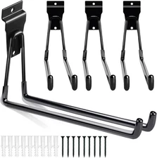11 Inch Slatwall Hooks - 4 Pack Large Heavy Duty Garage Slatwall Accessories for