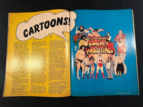 Revista WWF WWE agosto septiembre 1985 Hot Rod Lauper Sheik Volkoff Hulk Hogan - Imagen 6 de 8