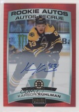 2019-20 O-Pee-Chee Platinum Rookie Autos Red Prism 32/50 Karson Kuhlman Auto l5j