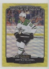 2022-23 O-Pee-Chee Platinum Marquee Rookies Yellow Surge Matej Blumel #262 ka7