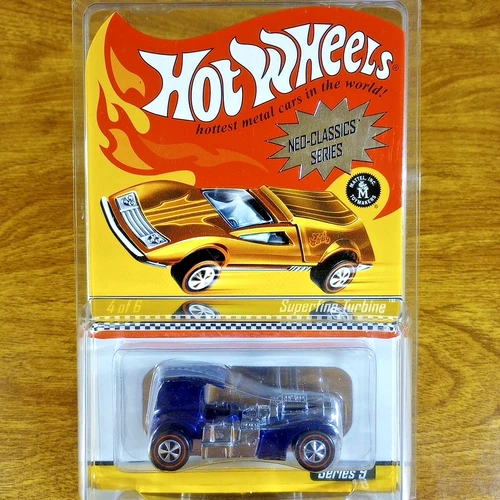 Hot Wheels RLC Neo-Classics Superfine Turbine 4214/5000 Blue Series Redline 2010