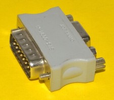 Unbranded VGA Display to DB15 Macintosh Adapter Used 513-0091-A