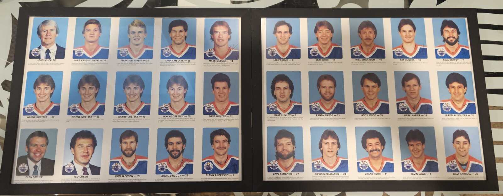 198485 Red Rooster Edmonton Oilers Uncut Sheet With 4 Wayne Gretzky In