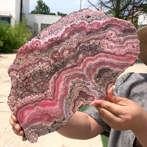 3.23LB Rhodochrosite Crystal Slab Slice AAA+ Love / Compassion / Light Argentina - Picture 7 of 18