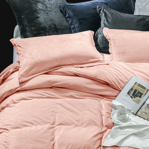 Ultra Soft Velvet 3 Piece Duvet Cover Set No Shedding, No Pilling, No Fading - Picture 47 of 65