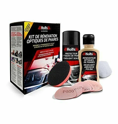 Holts 11750 Kit Rénovateur d'Optique de Phare - Noir