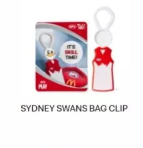 McDonald's 2025 Toys AFL Sports BAG CLIP With Stickers & Card New In Box - Pick - Picture 20 of 28